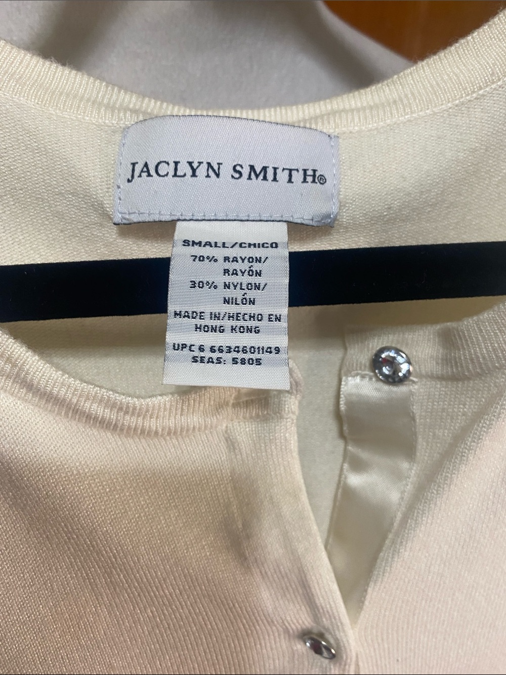Jaclyn Smith Rhinestone Button Cardigan - Picture 5 of 5
